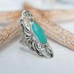 Turquoise Ring ~ Sterling Silver 925 ~  MR137 - Maresia Jewelry