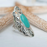 Turquoise Ring ~ Sterling Silver 925 ~  MR137 - Maresia Jewelry