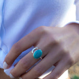 Turquoise Ring ~ Sterling Silver 925 ~ MR178 - Maresia Jewelry
