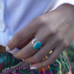 Turquoise Ring ~ Sterling Silver 925 ~ MR178 - Maresia Jewelry