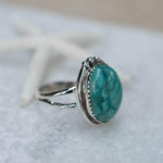 Turquoise Ring ~ Sterling Silver 925 ~ Handmade ~ Statement ~ Hippie ~ Bohemian ~ Jewelry ~Gift For Her ~Gemstone~December Birthstone~ MR227