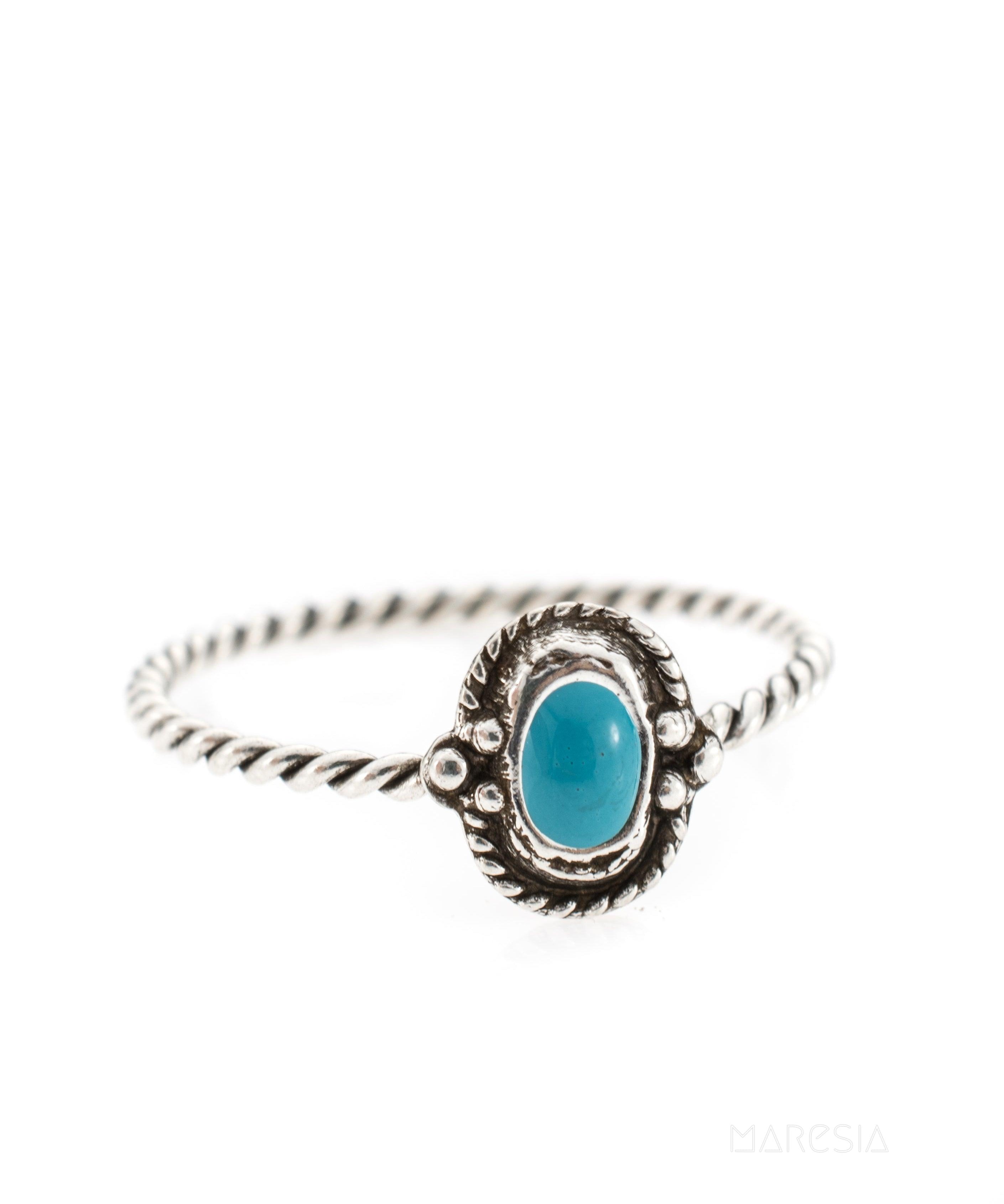 Turquoise Ring ~Sterling Silver 925~SMR024 - Maresia Jewelry