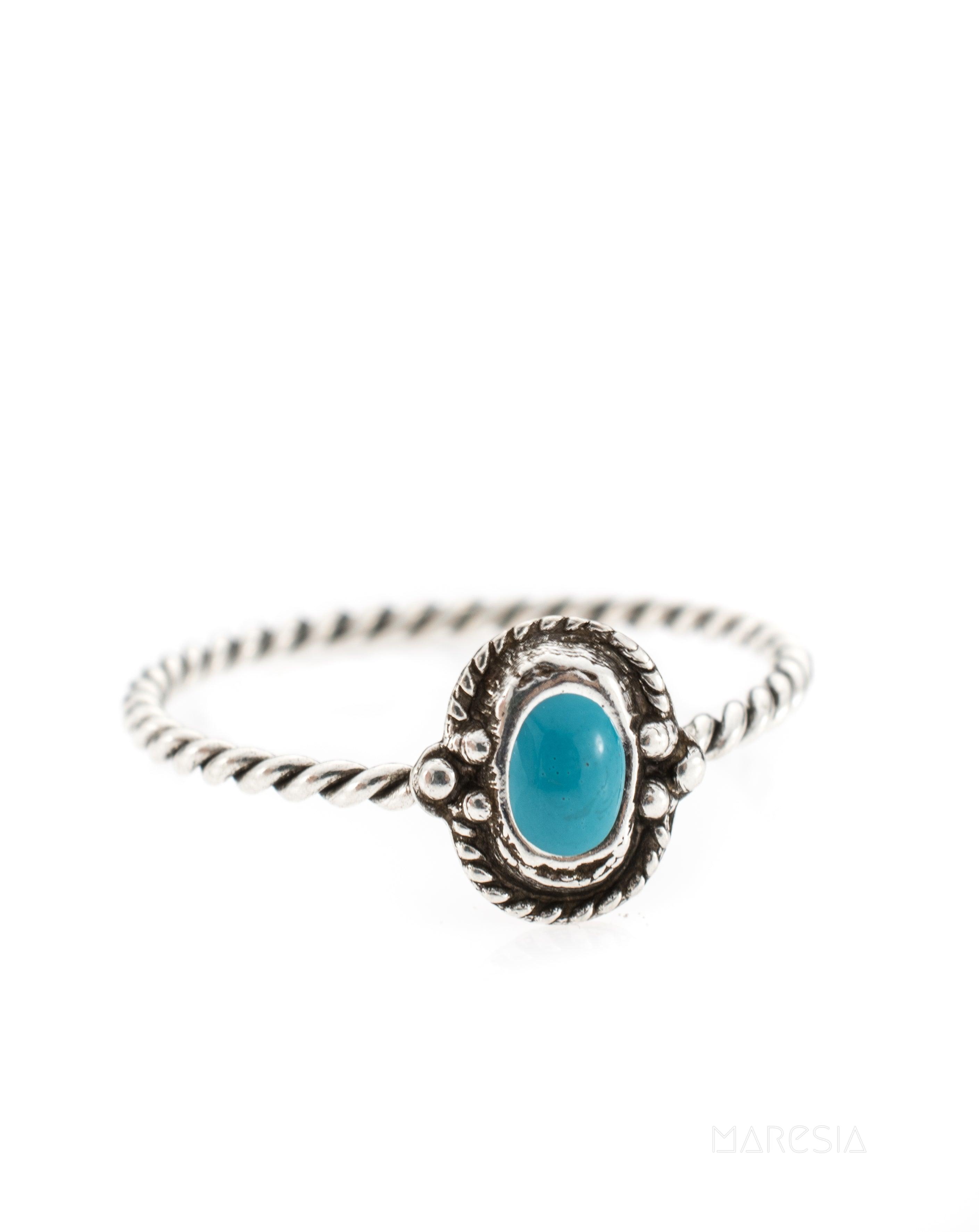Turquoise Ring ~Sterling Silver 925~SMR024 - Maresia Jewelry