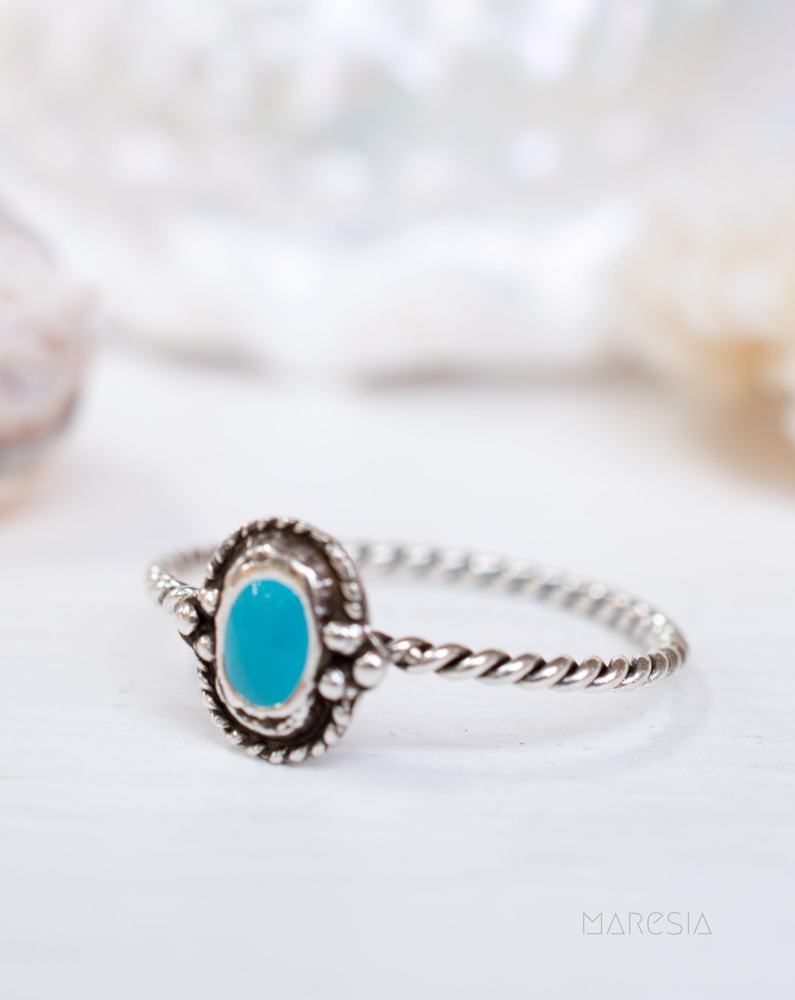 Turquoise Ring ~Sterling Silver 925~SMR024 - Maresia Jewelry