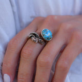 Turquoise Ring ~Sterling Silver 925~SMR142 - Maresia Jewelry