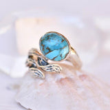 Turquoise Ring ~Sterling Silver 925~SMR142 - Maresia Jewelry