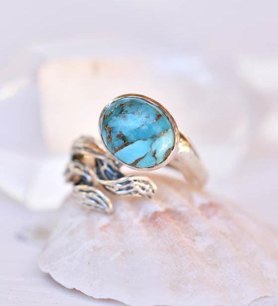 Turquoise Ring ~Sterling Silver 925~SMR142 - Maresia Jewelry
