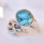 Turquoise Ring ~Sterling Silver 925~SMR142 - Maresia Jewelry