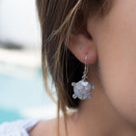 Turtle Mother of Pearl Earrings ~ Sterling Silver 925 ~ SME070 - Maresia Jewelry
