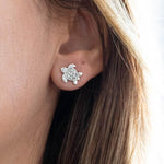 Turtle Stud Earrings ~ Sterling Silver 925 ~ SME042 - Maresia Jewelry