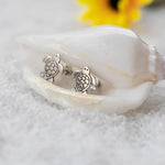 Turtle Stud Earrings ~ Sterling Silver 925 ~ SME042 - Maresia Jewelry