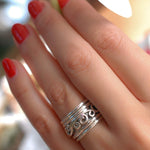 Unisex Spinner Ring ~Sterling Silver 925 ~MS003 - Maresia Jewelry
