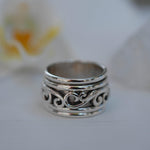 Unisex Spinner Ring ~Sterling Silver 925 ~MS003 - Maresia Jewelry