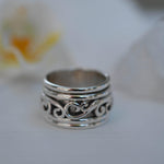 Unisex Spinner Ring ~Sterling Silver 925 ~MS003 - Maresia Jewelry