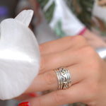 Unisex Spinner Ring ~Sterling Silver 925 ~MS003 - Maresia Jewelry