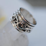 Unisex Spinner Ring ~Sterling Silver 925 ~MS003 - Maresia Jewelry