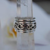 Unisex Spinner Ring ~Sterling Silver 925 ~MS003 - Maresia Jewelry