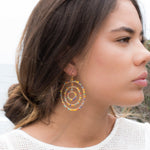 Vania Chandelier Earrings ~Gold Plated ~ SME033 - Maresia Jewelry