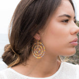 Vania Chandelier Earrings ~Gold Plated ~ SME033 - Maresia Jewelry