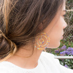 Vania Chandelier Earrings ~Gold Plated ~ SME033 - Maresia Jewelry