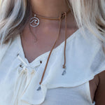 Wave Leather Choker ~ Sterling Silver 925 - Maresia Jewelry