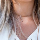 Wave Leather Choker ~ Sterling Silver 925 - Maresia Jewelry