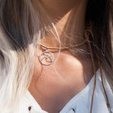 Wave Leather Choker ~ Sterling Silver 925 - Maresia Jewelry