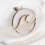Wave Pendant ~ Sterling Silver ~ SMP049 - Maresia Jewelry