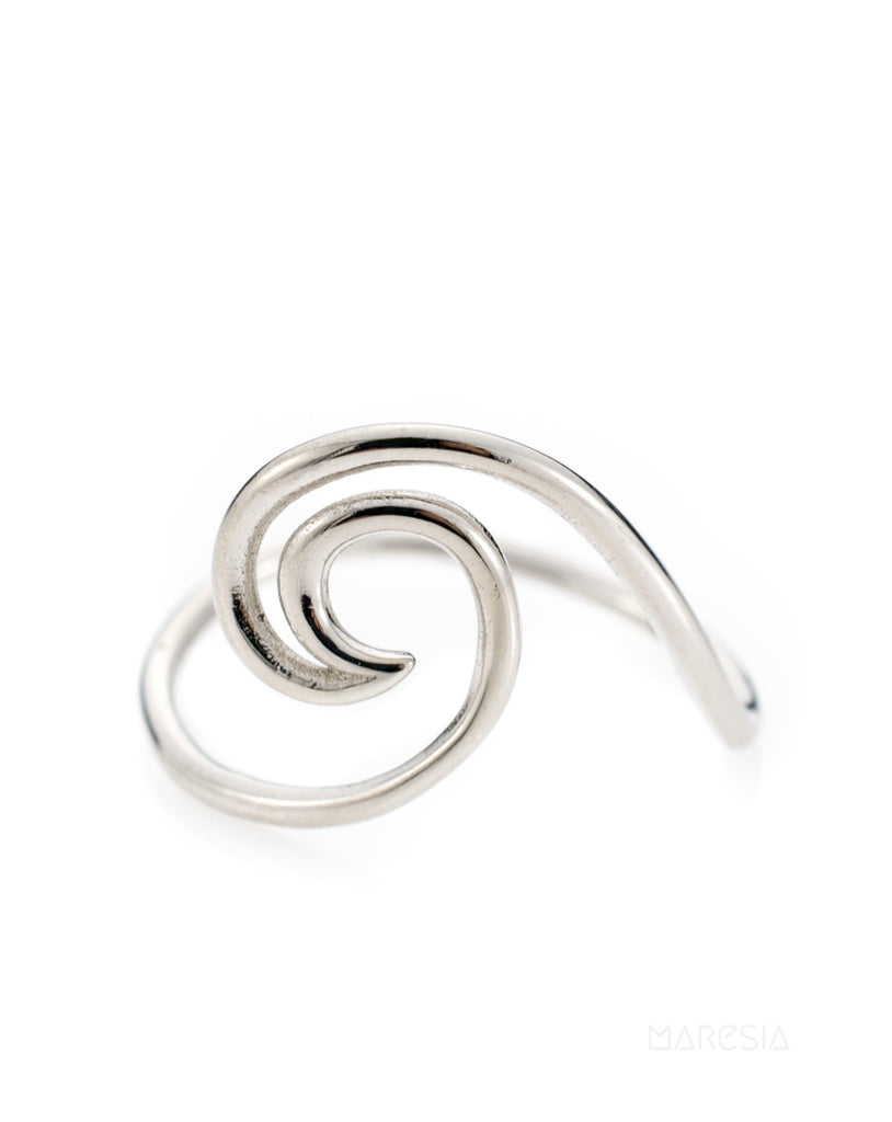 Wave Ring~ Sterling Silver 925~ SMR028 - Maresia Jewelry