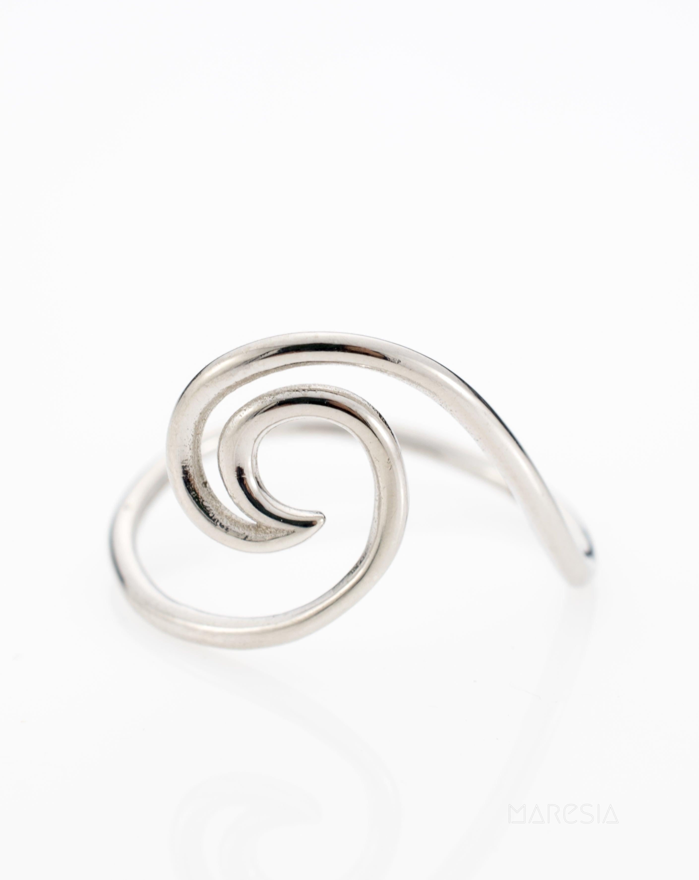 Wave Ring~ Sterling Silver 925~ SMR028 - Maresia Jewelry