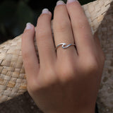 Wave Ring~ Sterling Silver 925~ SMR072 - Maresia Jewelry