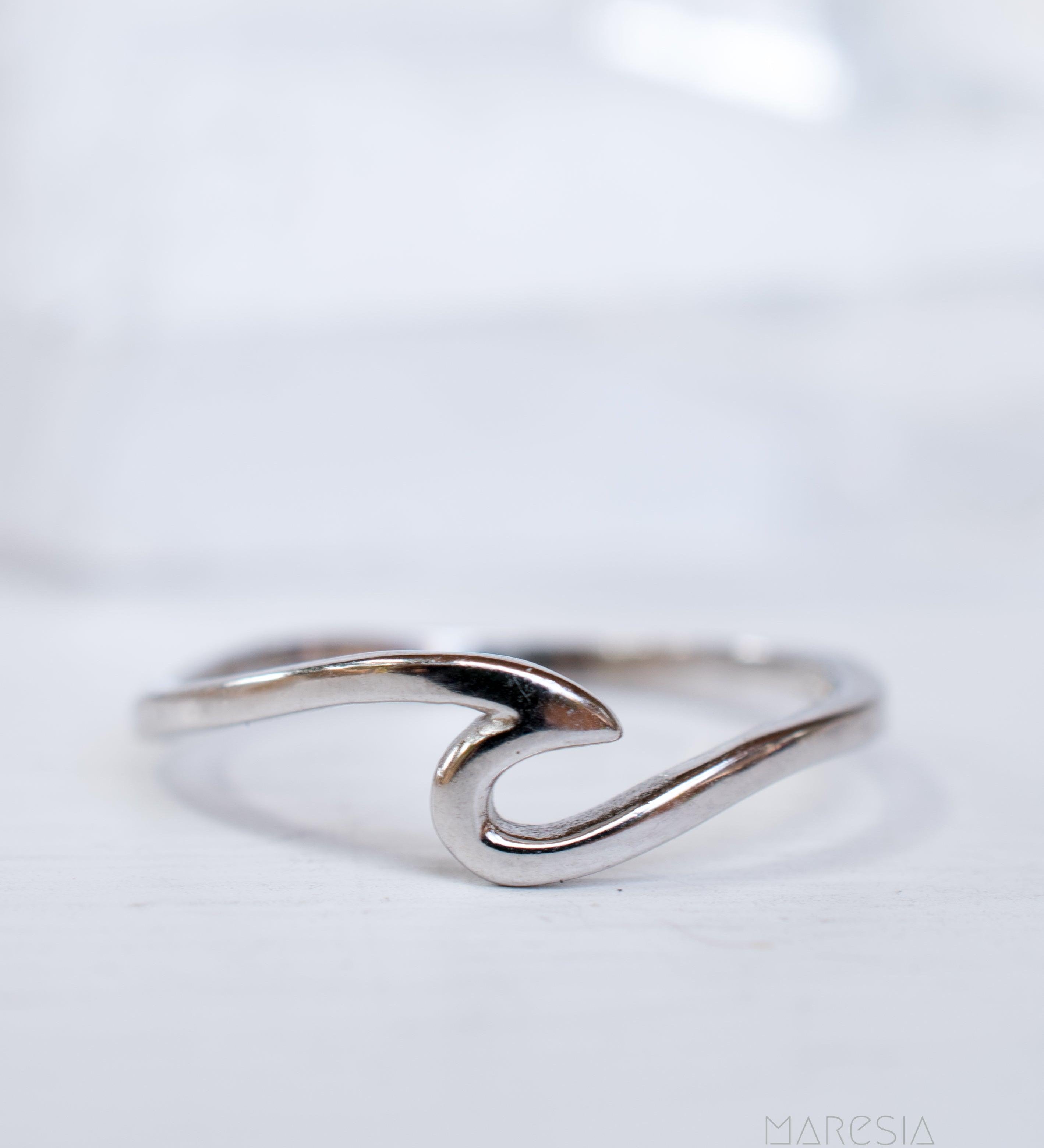 Wave Ring~ Sterling Silver 925~ SMR072 - Maresia Jewelry