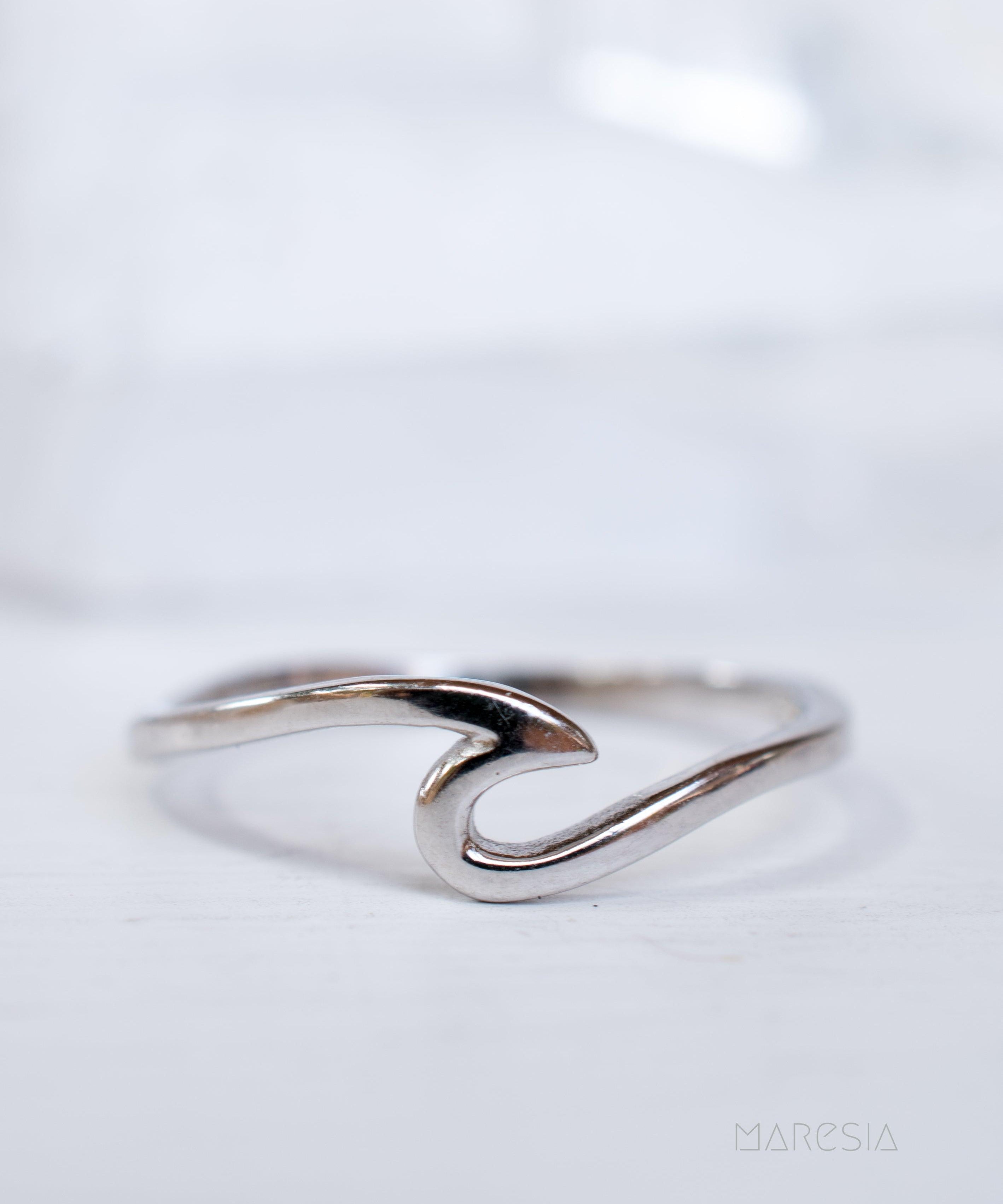 Wave Ring~ Sterling Silver 925~ SMR072 - Maresia Jewelry
