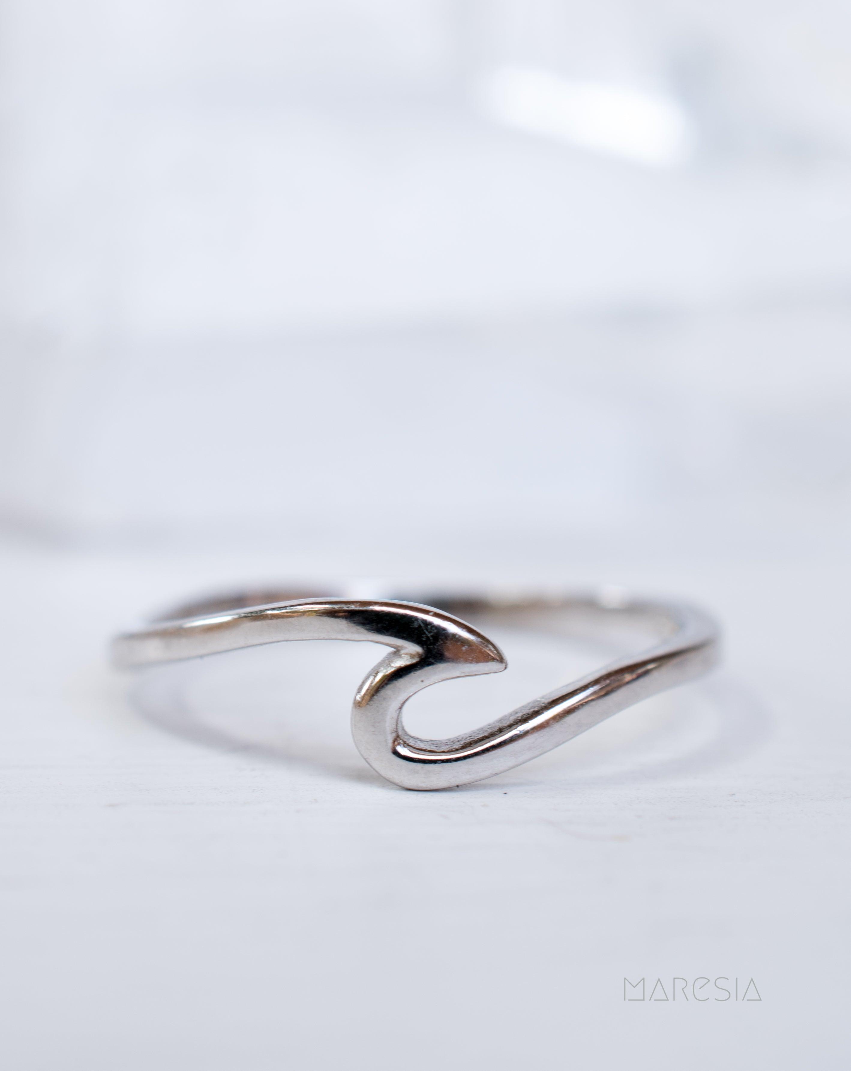 Wave Ring~ Sterling Silver 925~ SMR072 - Maresia Jewelry
