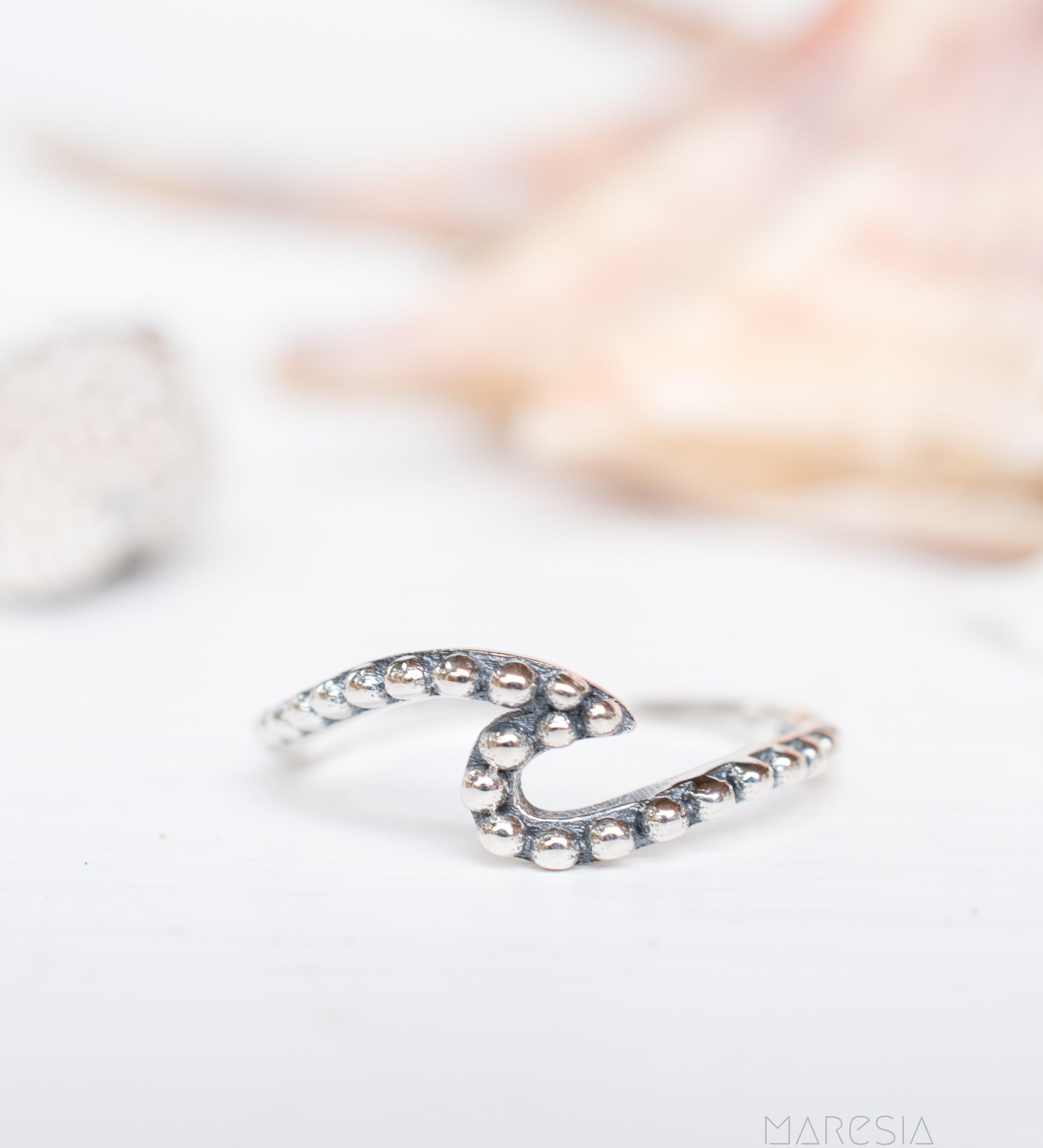 Wave Toe Ring ~ Sterling Silver 925~ SMT016 - Maresia Jewelry