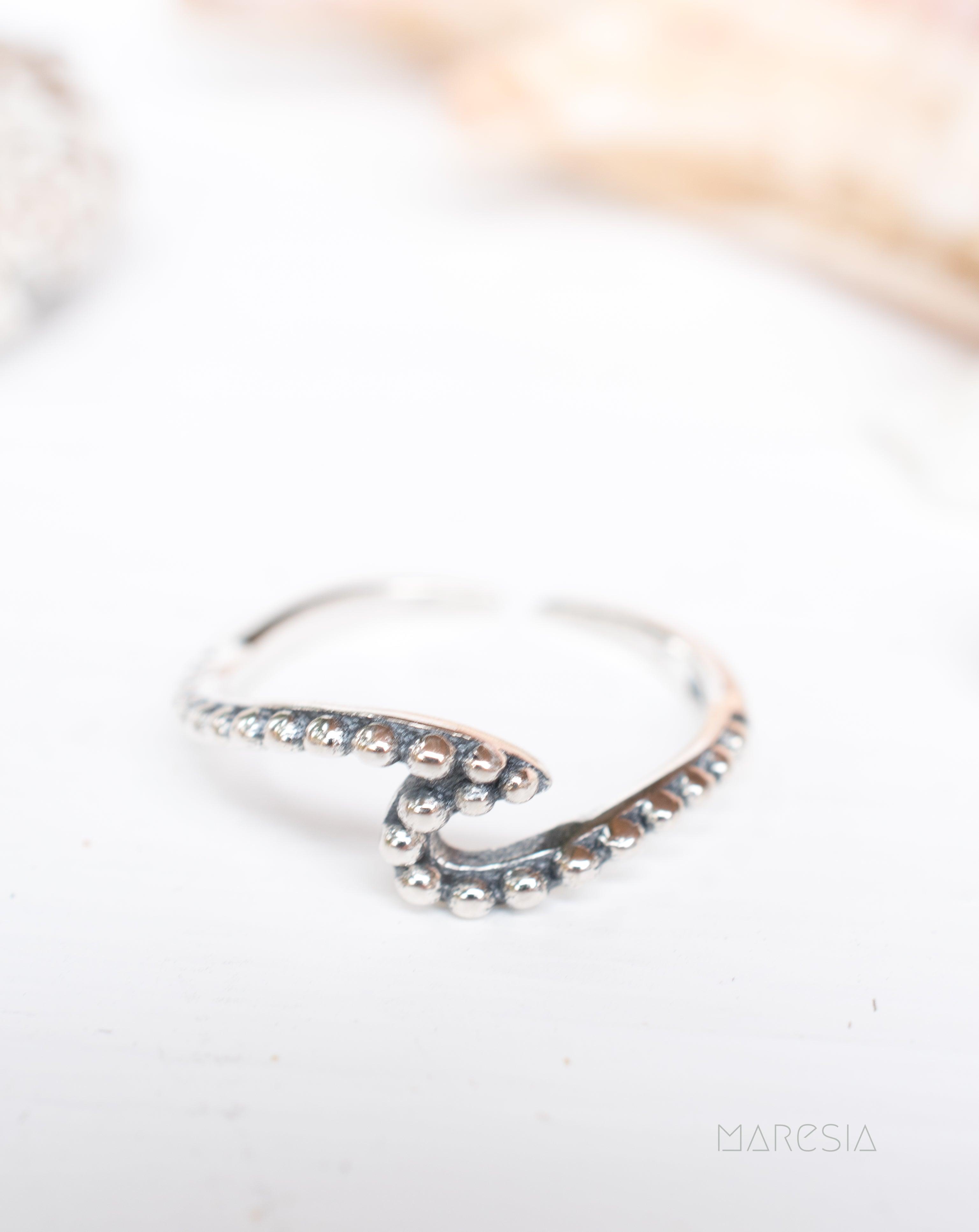 Wave Toe Ring ~ Sterling Silver 925~ SMT016 - Maresia Jewelry