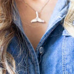 Whale tail Pendant ~ Sterling Silver 925 ~ SMP059 - Maresia Jewelry