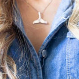 Whale tail Pendant ~ Sterling Silver 925 ~ SMP059 - Maresia Jewelry