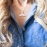 Whale tail Pendant ~ Sterling Silver 925 ~ SMP059 - Maresia Jewelry