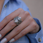 White Topaz Ring ~ Sterling Silver 925 ~MR091 - Maresia Jewelry