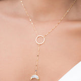 Y necklace Moonstone ~ Gold Filled ~ MN018 - Maresia Jewelry